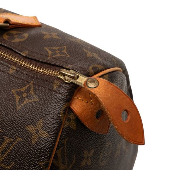 Louis Vuitton Monogram Speedy 30 M41526 Brown PVC Leather Women Louis Vuitton - Picture 6 of 9
